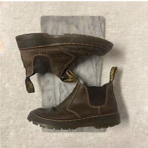 Dr.Martens Hardie Chelsea Work Boots Sz 9 Mens Brown Leather